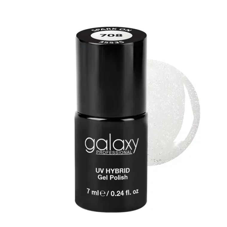 WHITES - trajni lak za nokte UV/LED Hybrid 7 ml — Spark On S708 — slika 1
