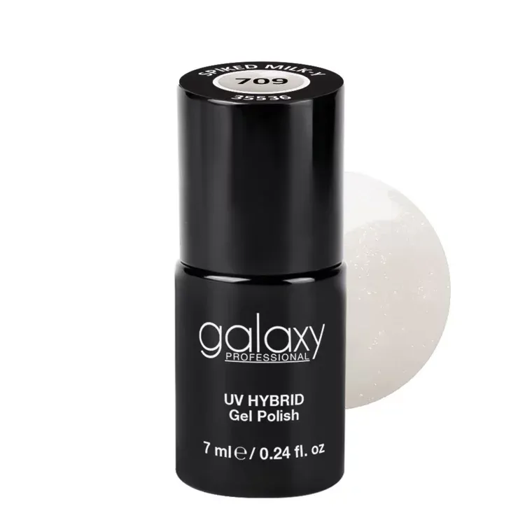 WHITES - trajni lak za nokte UV/LED Hybrid 7 ml — Spiked Milk-Y S709 — slika 1