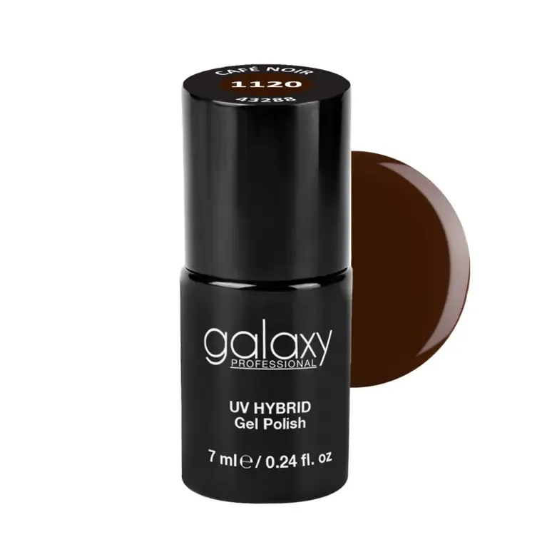 BROWNY - trajni lak za nokte UV/LED Hybrid 7 ml — Café Noir S1120 — slika 1