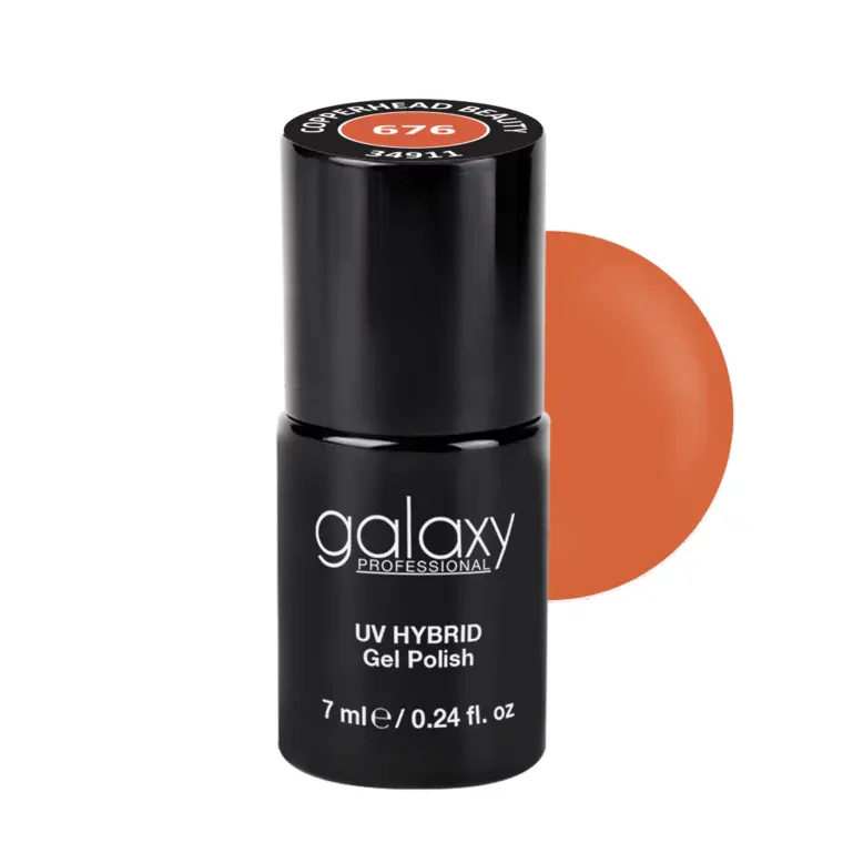 BROWNY - trajni lak za nokte UV/LED Hybrid 7 ml — Copperhead Beauty S676 — slika 1