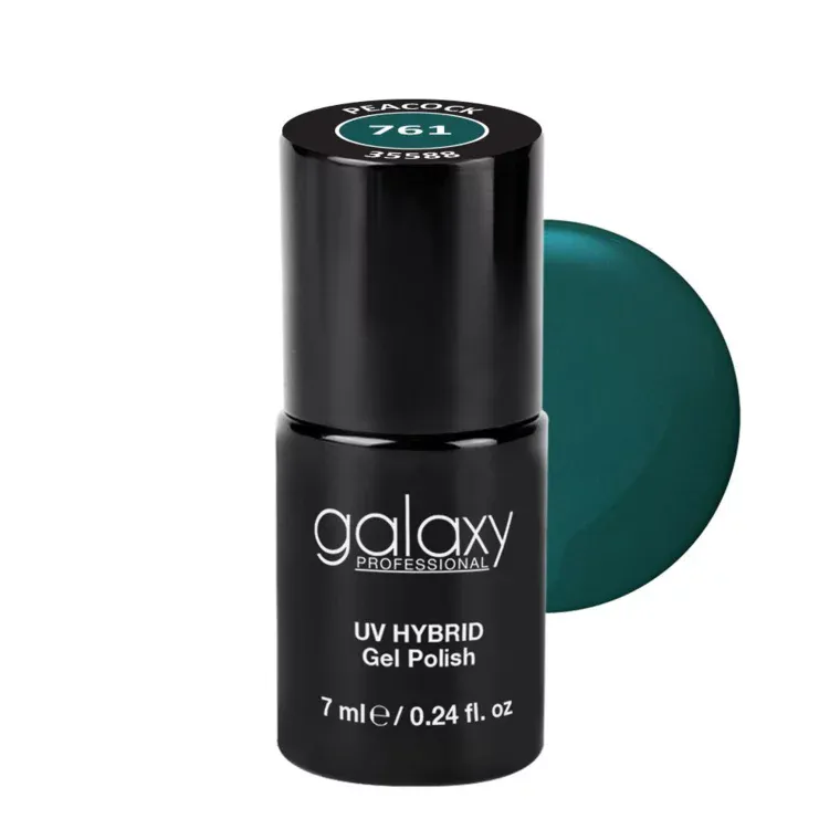 GREENS - trajni lak za nokte UV/LED Hybrid 7 ml — Peacock S761 — slika 1