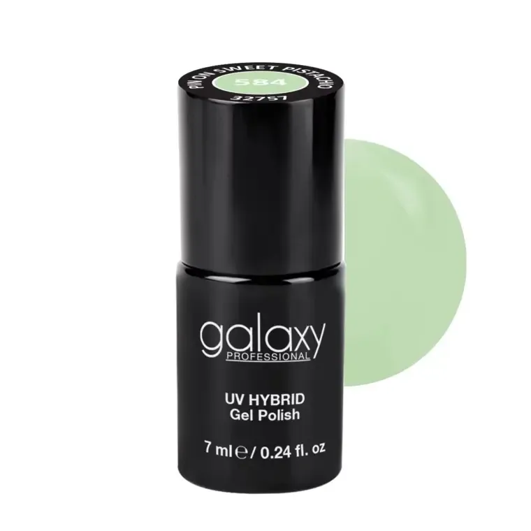 GREENS - trajni lak za nokte UV/LED Hybrid 7 ml — Pin on Sweet Pistachio S584 — slika 1