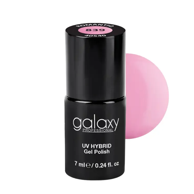 POWDER ROSE - trajni lak za nokte UV/LED Hybrid 7 ml — RomantiQ S839 — slika 1
