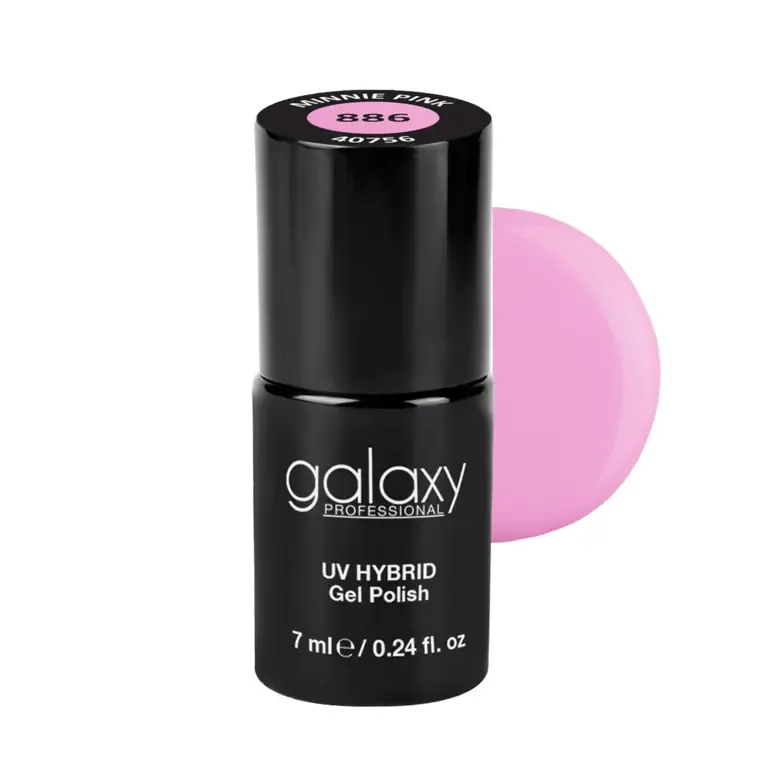 POWDER ROSE - trajni lak za nokte UV/LED Hybrid 7 ml — Minnie Pink S886 — slika 1