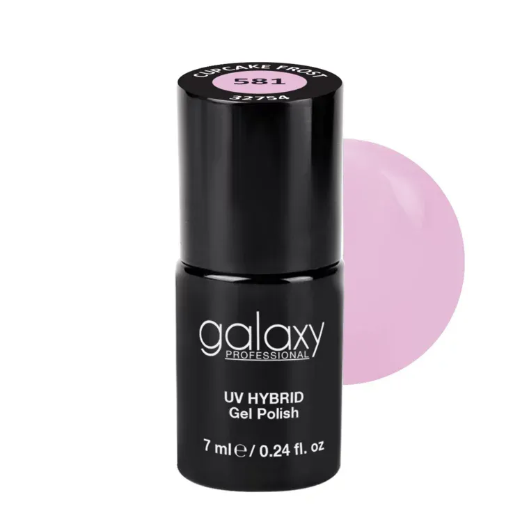 POWDER ROSE - trajni lak za nokte UV/LED Hybrid 7 ml — Cupcake Frost S581 — slika 1