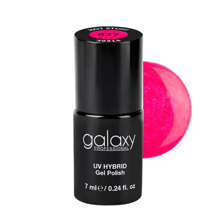 INTENSE PINK - trajni lak za nokte UV/LED Hybrid 7 ml — Hot Stuff S827 — slika 1