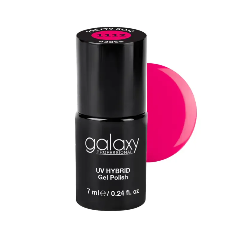 INTENSE PINK - trajni lak za nokte UV/LED Hybrid 7 ml — Pretty Rose S1112 — slika 1