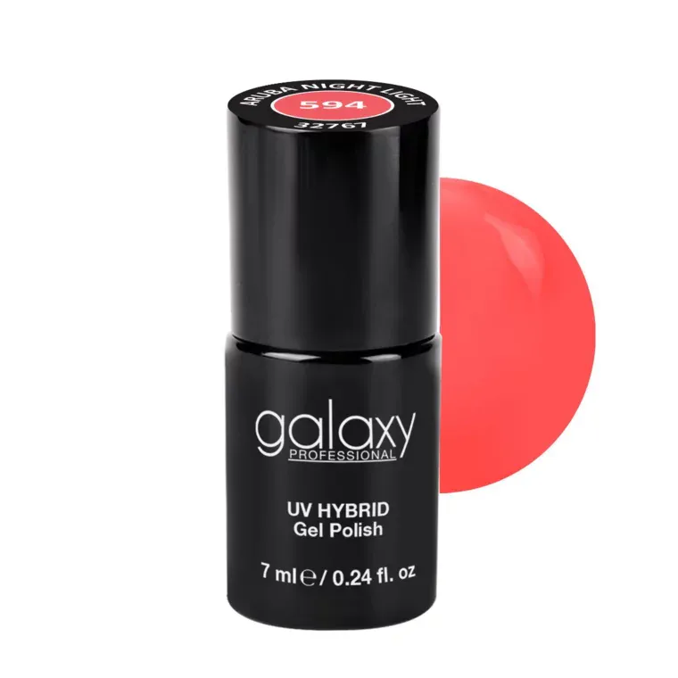 INTENSE PINK - trajni lak za nokte UV/LED Hybrid 7 ml — Aruba Night Light S594 — slika 1