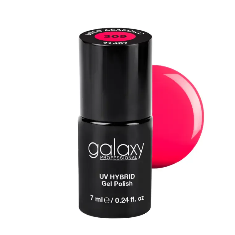 INTENSE PINK - trajni lak za nokte UV/LED Hybrid 7 ml — Loco Acapulco S309 — slika 1