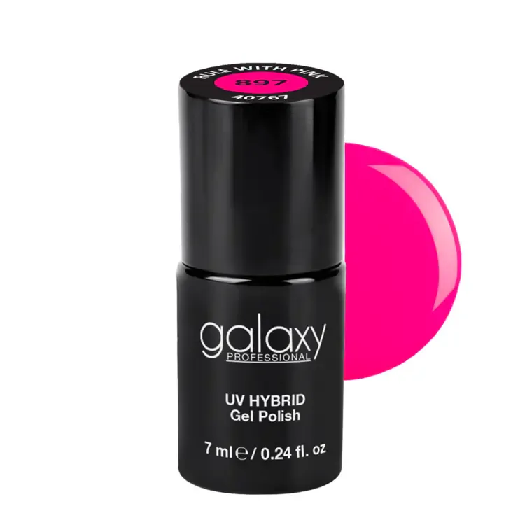 INTENSE PINK - trajni lak za nokte UV/LED Hybrid 7 ml — Rule With Pink S897 — slika 1