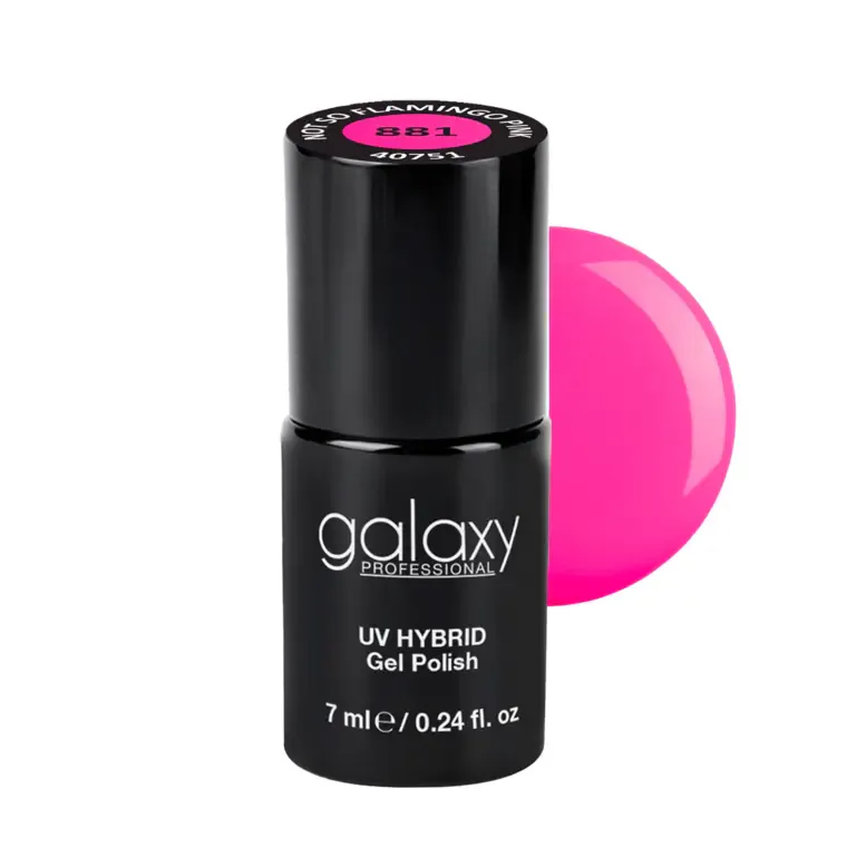 INTENSE PINK - trajni lak za nokte UV/LED Hybrid 7 ml — Not So Flamingo Pink S881 — slika 1