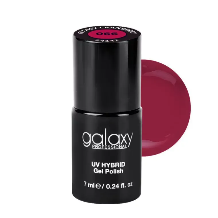 DARKISH ROSE - trajni lak za nokte UV/LED Hybrid 7 ml — Glossy Cranberry S066 — slika 1