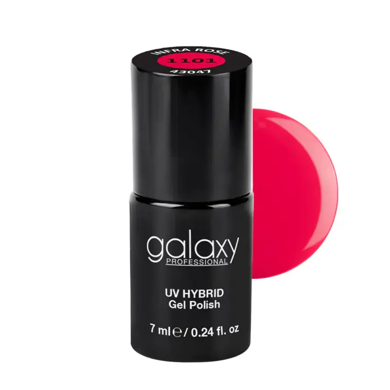DARKISH ROSE - trajni lak za nokte UV/LED Hybrid 7 ml — Infra Rose S1101 — slika 1