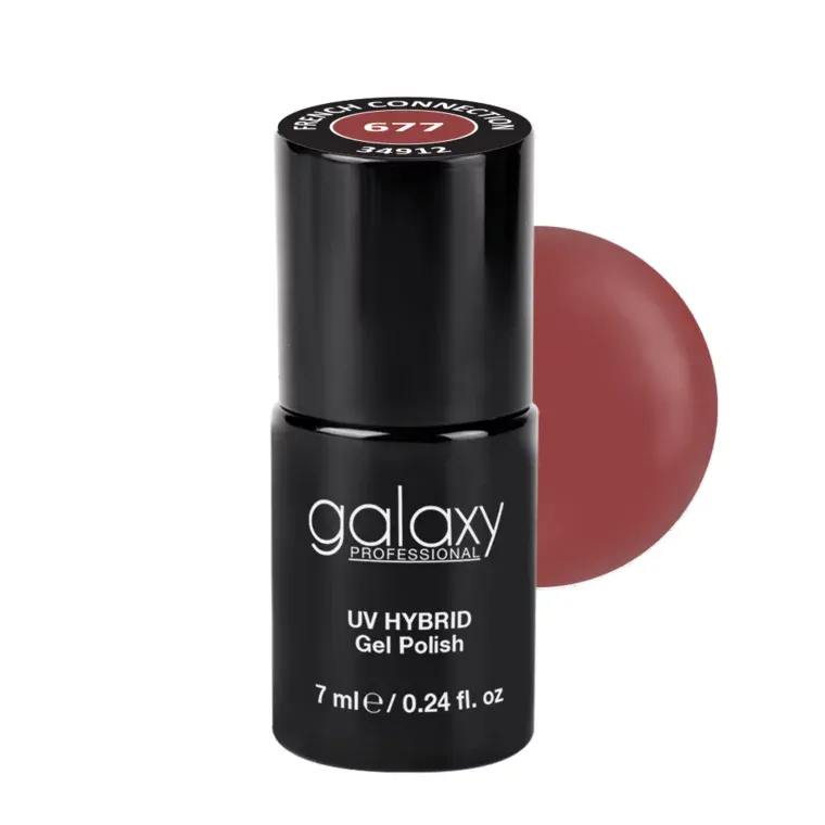 DARKISH ROSE - trajni lak za nokte UV/LED Hybrid 7 ml — French Connection S677 — slika 1