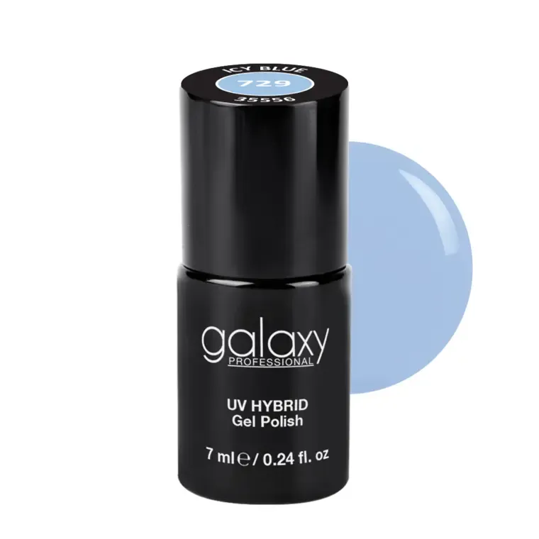 LIGHT BLUES - trajni lak za nokte UV/LED Hybrid 7 ml — Icy Blue S729 — slika 1