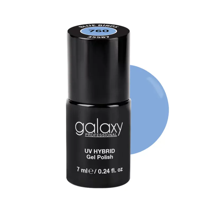 LIGHT BLUES - trajni lak za nokte UV/LED Hybrid 7 ml — Blue Birds S760 — slika 1