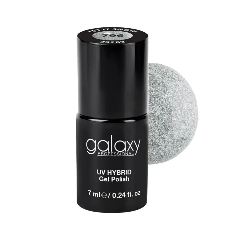 GLITTERS - trajni lak za nokte UV/LED Hybrid 7 ml — Let It Snow S796 — slika 1