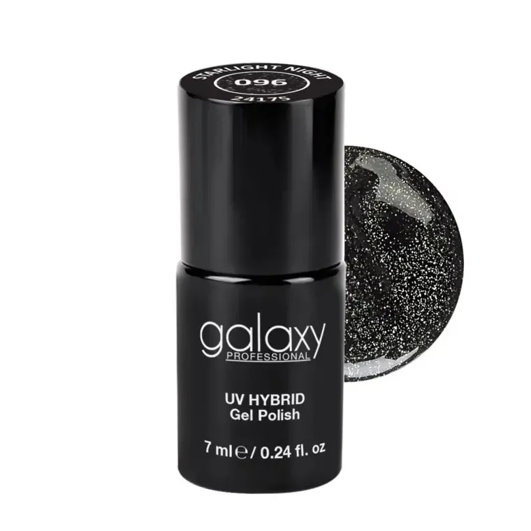 GLITTERS - trajni lak za nokte UV/LED Hybrid 7 ml — Starlight Night S096 — slika 1