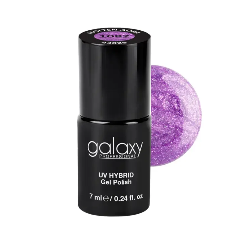 GLITTERS - trajni lak za nokte UV/LED Hybrid 7 ml — Molten Aura S1082 — slika 1