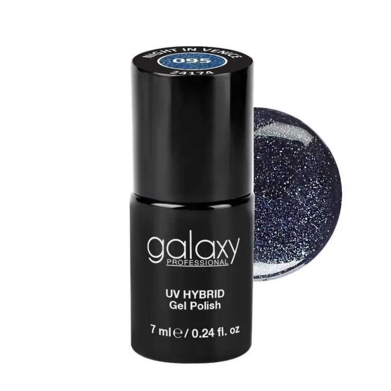 GLITTERS - trajni lak za nokte UV/LED Hybrid 7 ml — Night in Venice S095 — slika 1