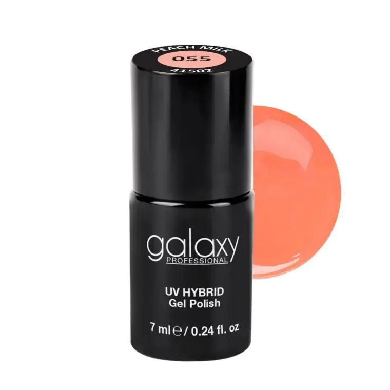 ORANGE - trajni lak za nokte UV/LED Hybrid 7 ml — Peach Milk S055 — slika 1