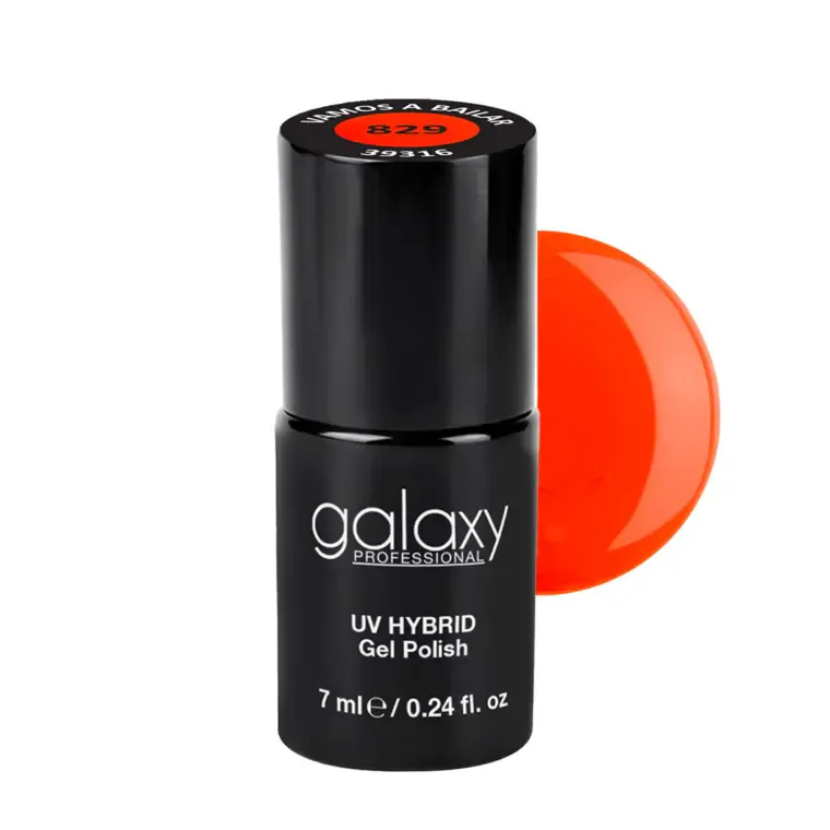 ORANGE - trajni lak za nokte UV/LED Hybrid 7 ml — Vamos A Bailar S829 — slika 1