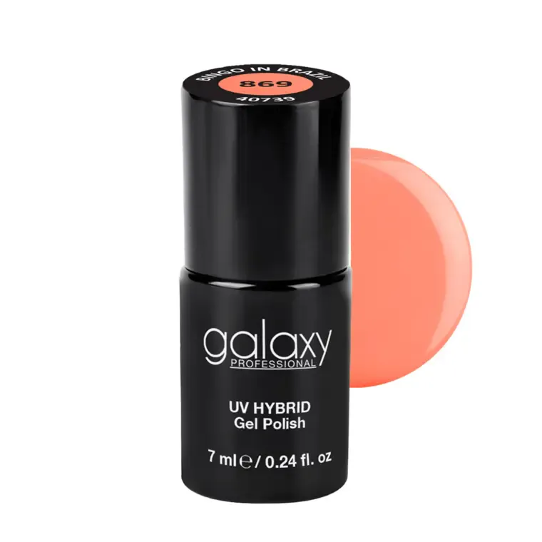 ORANGE - trajni lak za nokte UV/LED Hybrid 7 ml — Bingo In Brazil S869 — slika 1