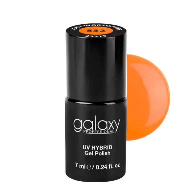 ORANGE - trajni lak za nokte UV/LED Hybrid 7 ml — Light Worshiper S832 — slika 1