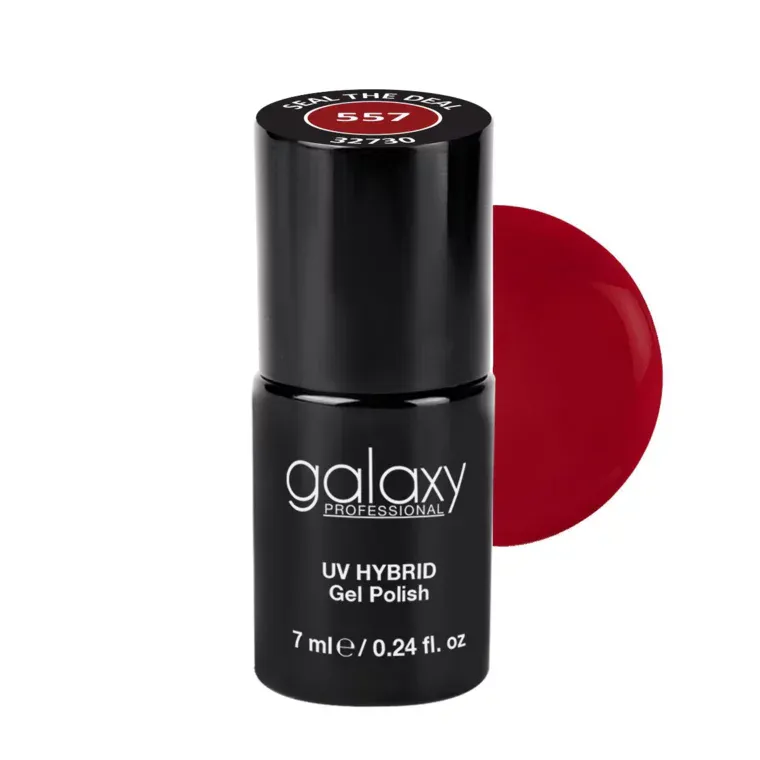 ROSE RED - trajni lak za nokte UV/LED Hybrid 7 ml — Seal the Deal S557 — slika 1