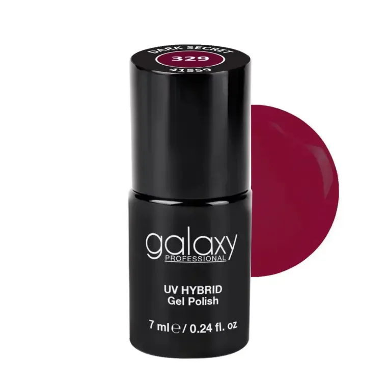 ROSE RED - trajni lak za nokte UV/LED Hybrid 7 ml — Dark Secret S329 — slika 1