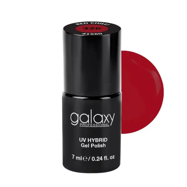 ROSE RED - trajni lak za nokte UV/LED Hybrid 7 ml — Red Chilli S326 — slika 1