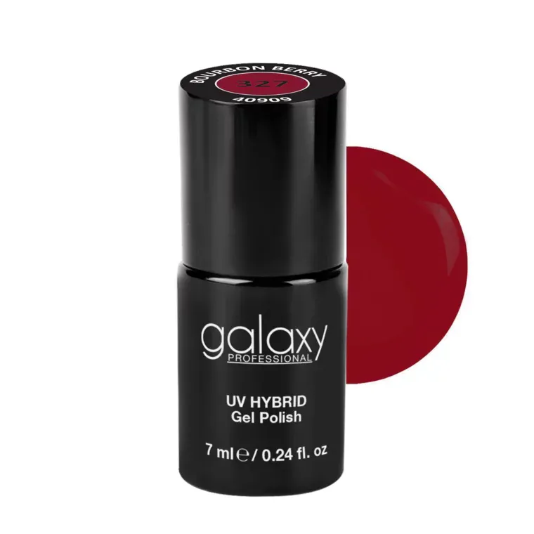 ROSE RED - trajni lak za nokte UV/LED Hybrid 7 ml — Bourbon Berry S327 — slika 1