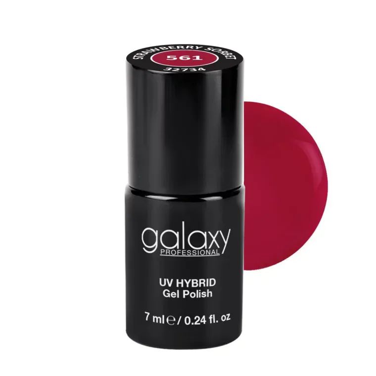 ROSE RED - trajni lak za nokte UV/LED Hybrid 7 ml — Strawberry Sorbet S561 — slika 1