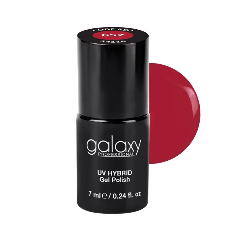 ROSE RED - trajni lak za nokte UV/LED Hybrid 7 ml — Code Red S652 — slika 1