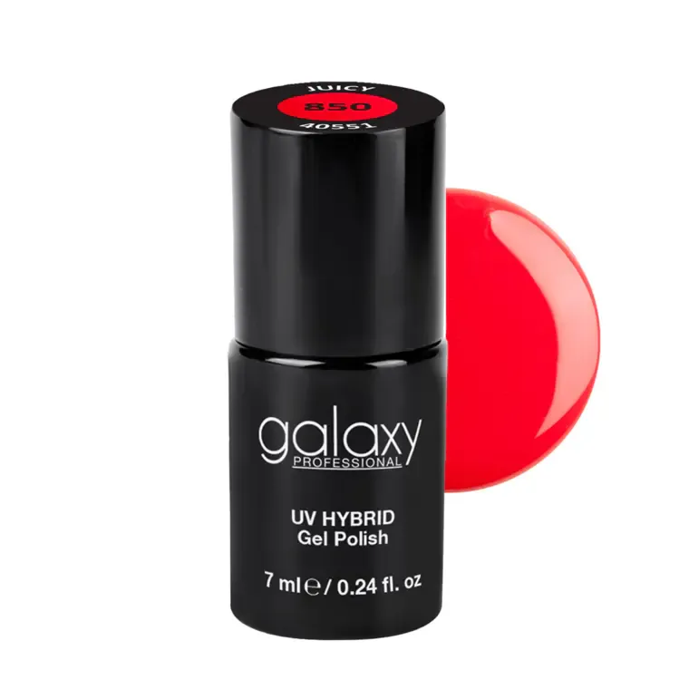 ROSE RED - trajni lak za nokte UV/LED Hybrid 7 ml — Juicy S850 — slika 1