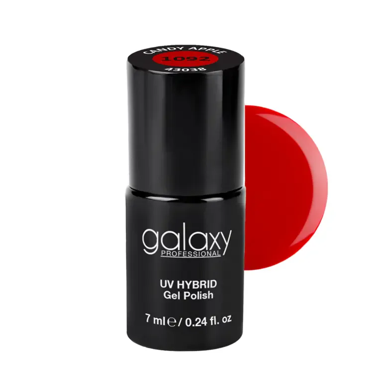 ROSE RED - trajni lak za nokte UV/LED Hybrid 7 ml — Candy Apple S1092 — slika 1