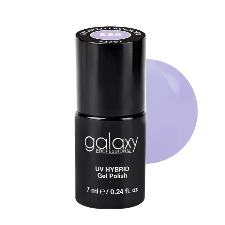 PASTEL LILAC - trajni lak za nokte UV/LED Hybrid 7 ml — Frosted Lavender S589 — slika 1