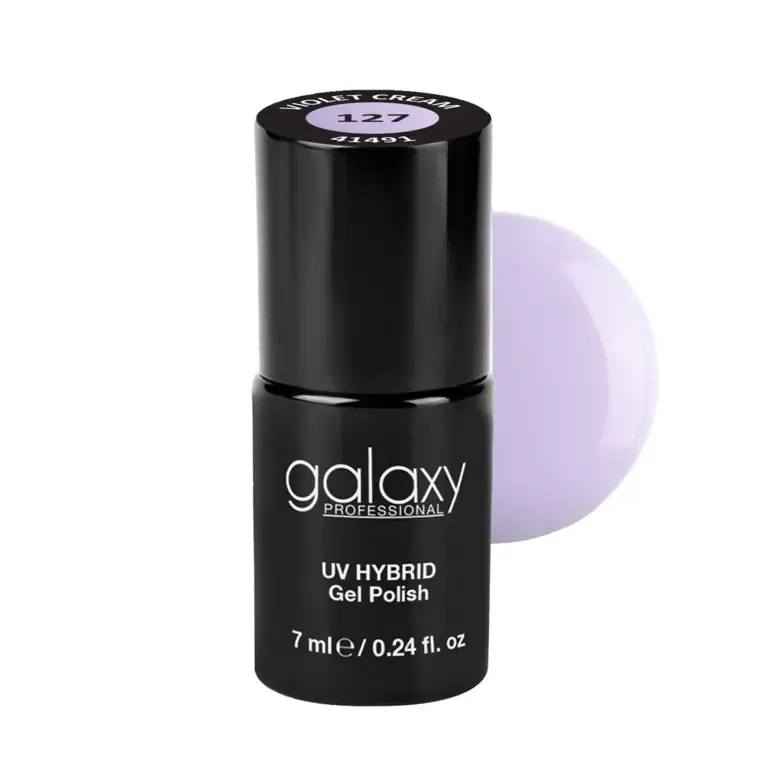 PASTEL LILAC - trajni lak za nokte UV/LED Hybrid 7 ml — Violet Cream S127 — slika 1