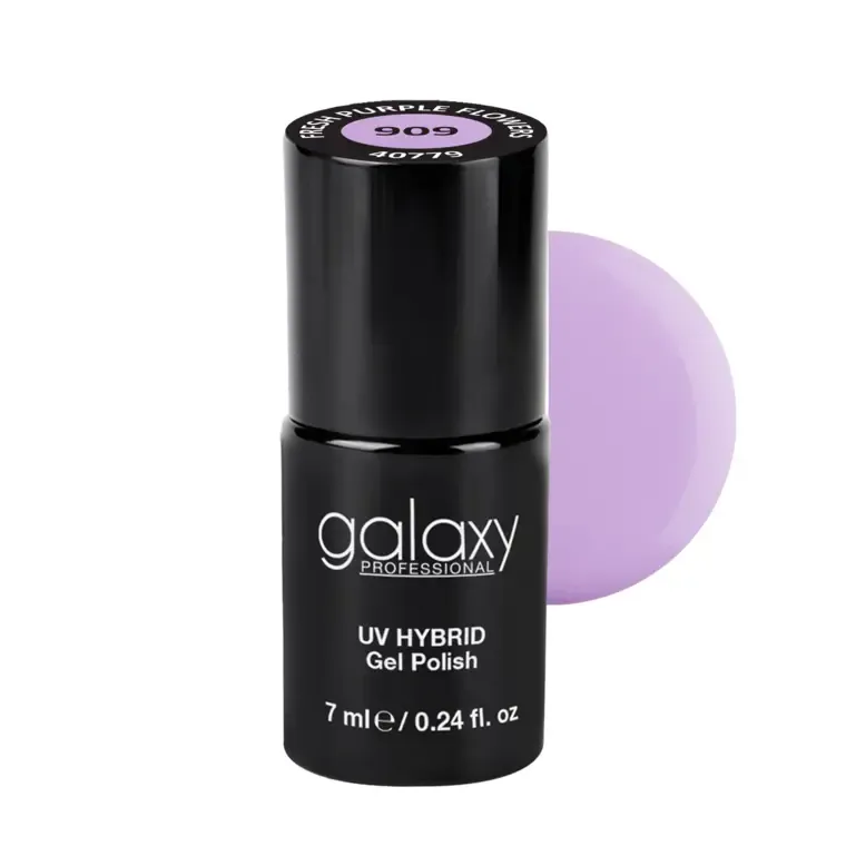 PASTEL LILAC - trajni lak za nokte UV/LED Hybrid 7 ml — Fresh Purple Flowers S909 — slika 1