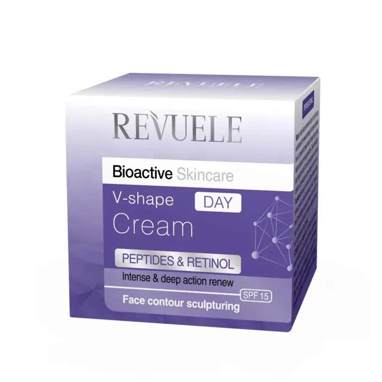 Dnevna krema za zatezanje lica SPF 15 - Bioactive V-shape peptidi i retinol 50 ml — slika 1