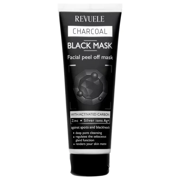 Peel-off crna maska za čišćenje lica - aktivni ugalj 80 ml — slika 1