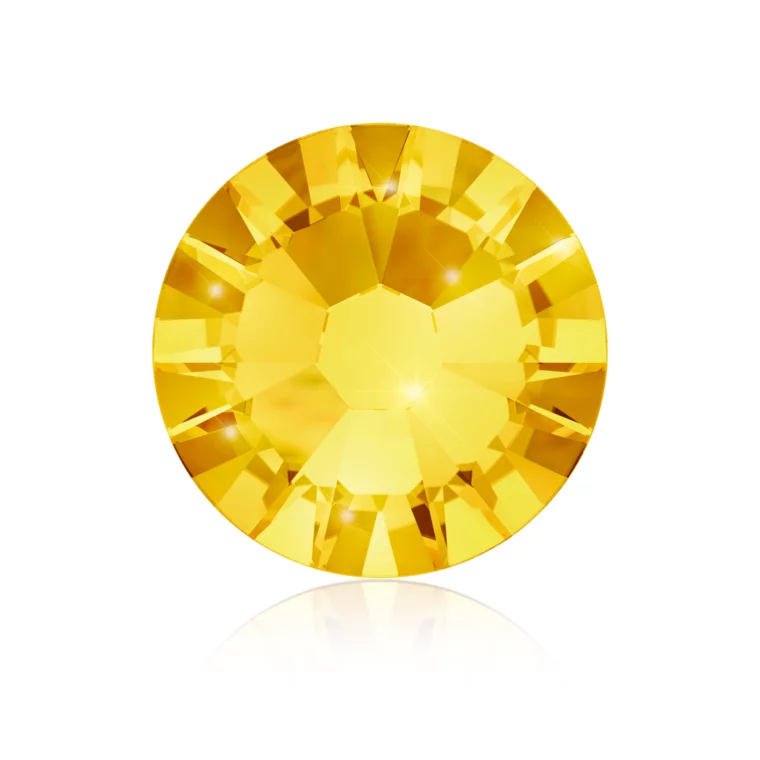 Kristali za nokte - Rose Enhanced SS9 Light Topaz 40/1 — slika 4