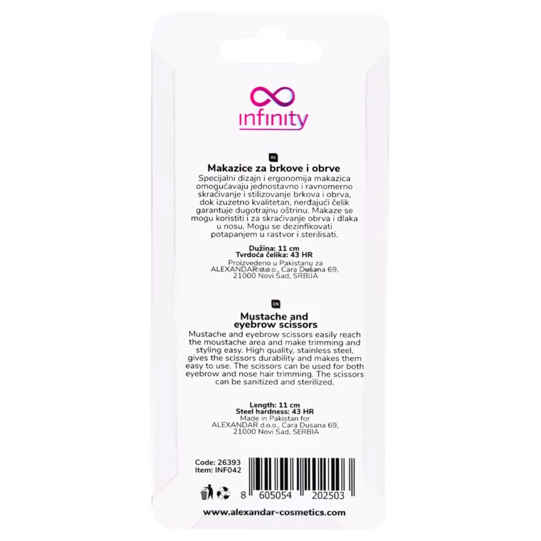 Makazice za brkove i obrve INFINITY INF042 — slika 3