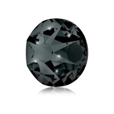 Kristali za nokte - Rose SS16 Jet Hematite 20/1