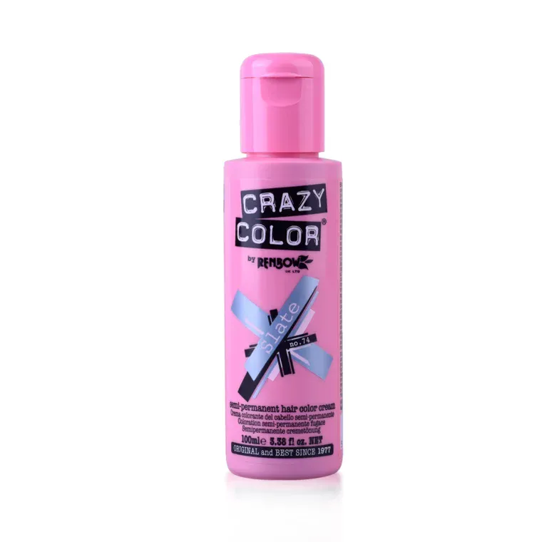 Polutrajna metalik boja za kosu 100 ml — Slate — slika 1