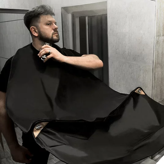 Ogrtač za trimovanje brade 18AB Crni — slika 2