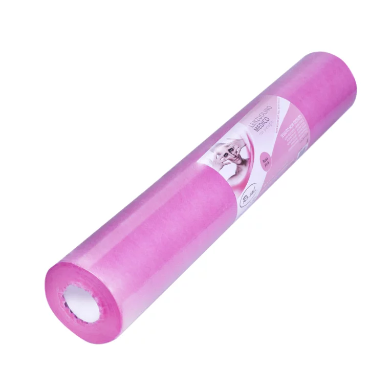 Jednokratni prekrivač u rolni za kozmetičke krevete ROIAL roze