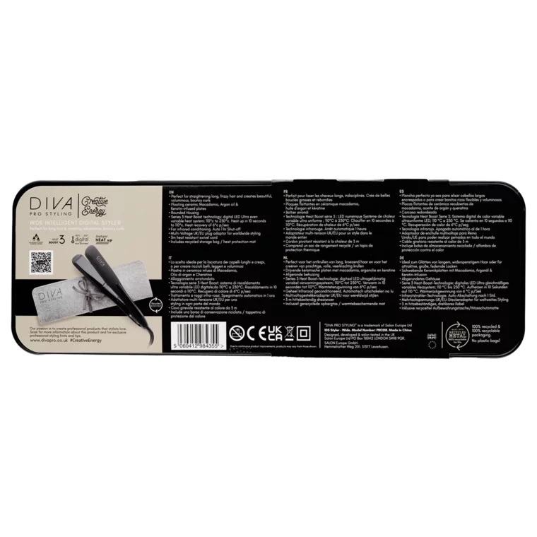 Presa za kosu sa keramičkim pločama - Wide Digital Styler PRO218 — slika 8