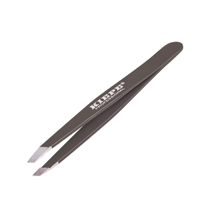 Pinceta za obrve - kosi vrh B-140 — Braon — slika 1
