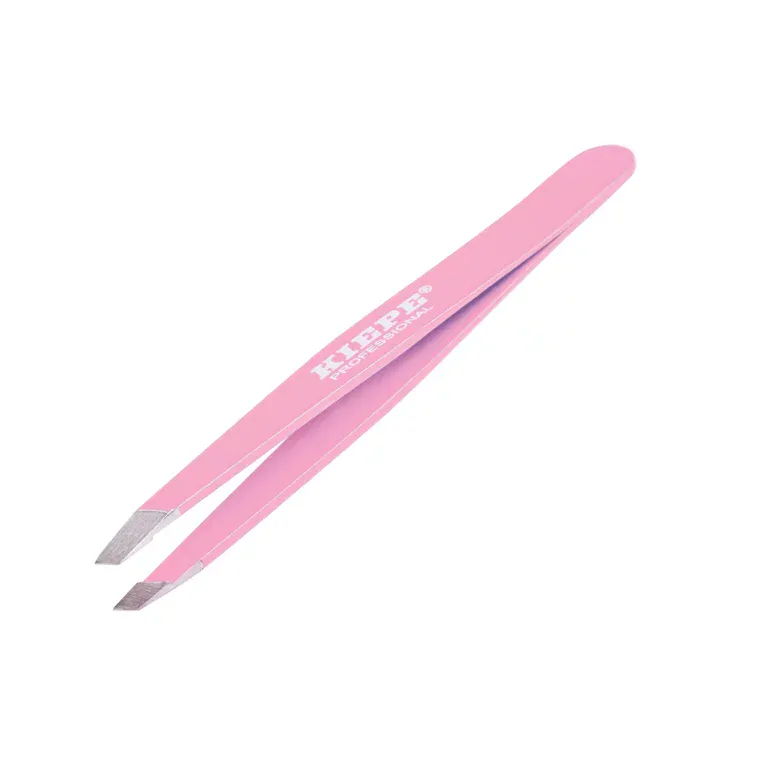 Pinceta za obrve - kosi vrh B-140 — Roze — slika 1